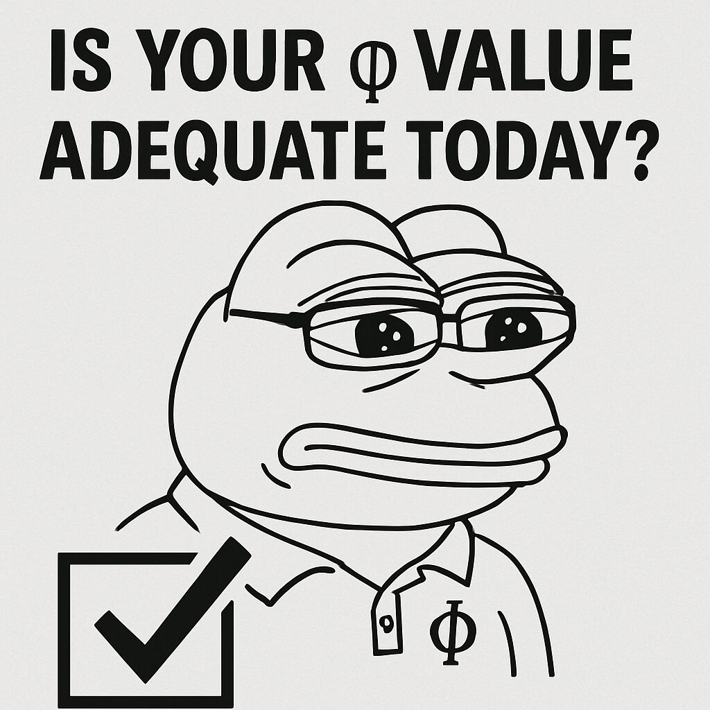 PoII Meme: IS YOUR φ VALUE ADEQUATE TODAY?